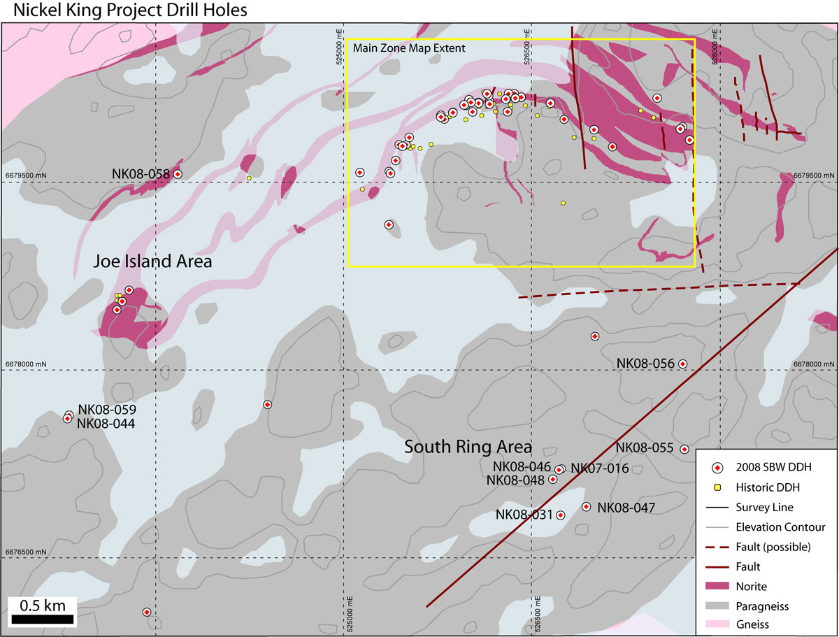 2008 Drilling Plan View
